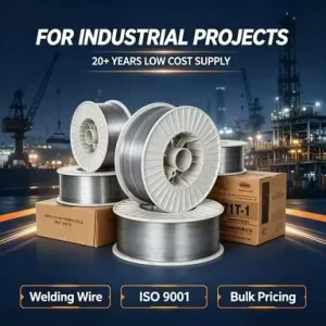 E71T GS Flux Cored Wire 0.8mm .035″ 1kg 2lb 5kg 10lb 15kg Self Shielded Welding Wire China Factory Price