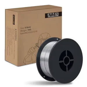 E71TGS .030″ 2 Pound Spool Gasless Flux Core Mig Welding Wire for Mild Steel Low Splatter All Position Brazing