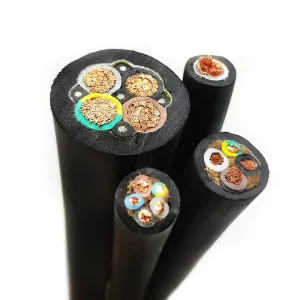 EN 50525-2-21 Class 5 Flexible Copper Conductor Good Bending Flame Retardant H05RN-F H07RN-F Rubber Insulated Industrial Cable