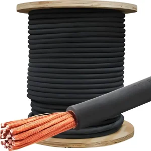 EN50525-2-21 Certified Welding Cable Pure Copper Conductor 600V H01N2-E Flame Resistant Waterproof