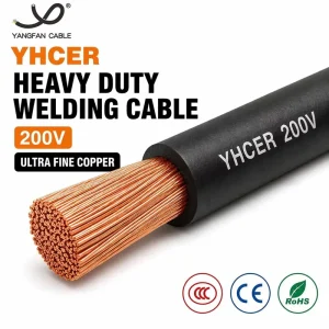 EPR Rubber Welding Cable Flexible Copper 450 750V High Current Welder Wire for Shipyard Workshop