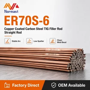 ER70S-6 AWS A5.18 Industrial Grade Copper Coated TIG Welding Rod Carbon Steel Filler Wire 1m for Mild Steel Welding