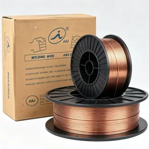 ER70S-6 Carbon Steel MIG Welding Wire Low Spatter High Strength Smooth Arc CO2 Gas Shielded Copper Coated 1.2mm 5kg OEM
