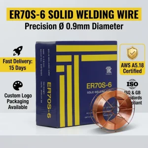 ER70S-6 Carbon Steel Welding Wire 0.8-1.6mm Diameter OEM 1515 Melting Point