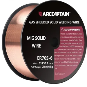 ER70S-6 MIG Welding Wire Carbon Steel 0.035″ Diameter 2 Lbs (1kg) Low Splatter Compatible