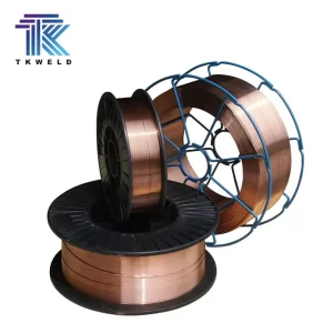ER70S 6 Solid CO2 Gas Protected MIG Electrode Carbon Steel Welding Wire 0.8 1.6mm Diameter Mild Steel Application OEM