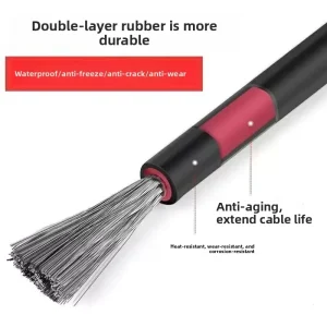 Factory Industrial Copper Stranded Welding Cable with Rubber Insulation Low Voltage Power Cable 750 KV 10-50mm Sizes