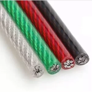 Factory PVC Coated Aircraft Cable Multi Color Coated High Strength Stainless Steel Wire Rope for Industrial