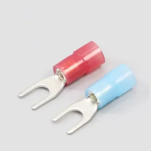 Factory Supply Copper Spade Terminals Fork Shaped Pre Insulated Wire Terminals with Cold Pressed Y shaped Crimping Connector Lug