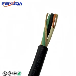 Fengda Flexible Portable Cord 14 2 12 3 10 4 Rubber Copper Cable SOOW Cable Insulated Flexible Rubber