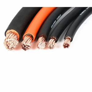 Flexible 1/0 Copper Welding Cable with 16mm2-120mm2 Rubber Insulation 220V for Construction Power Cables