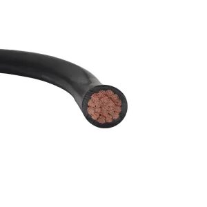 Flexible Car Battery Welding Cable 1/0 2/0 Gauge Red Black Pure Copper Battery Inverter Cable