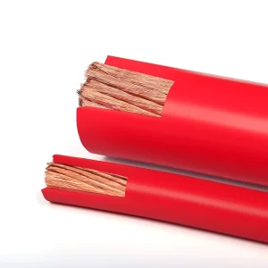 Flexible Copper Power Welding Cable Automotive Battery Cable 2 0 1 0 Awg 25mm 95mm2 Rubber PVC Insulation Mining Marine Railway