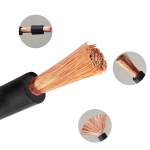 Flexible H01N2-D E Welding Cable VDE CE Class6 Copper Conductor 1/0 2/0 4/0 AWG PVC Rubber Sheath 16 25 35 50 70 95mm²