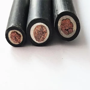 Flexible Rubber Welding Cable 1 0 AWG 100% Copper for Welding Applications