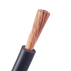 Flexible Welding Cable 16mm² 25mm² 35mm² 50mm² 70mm² 95mm² Pure Copper Conductor Rubber Sheath Industrial Welder Lead Wire