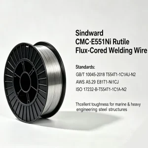 Flux Cored MIG Welding Wire AWS A5.29 E81T1 Ni1CJ Mild Steel Carbon Steel All Position 1.2mm Diameter 15kg Spool