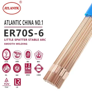 Flux Cored Welding Wire AWS A 5.18 ER70S 6 CO2 MIG Welding Wire for Mild Steel ER70S 6 1mm