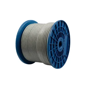 Galvanized Cold Heading Steel Wire Rope Carbon Steel AiSi Cut Bended Punched Welded Cable 7×19