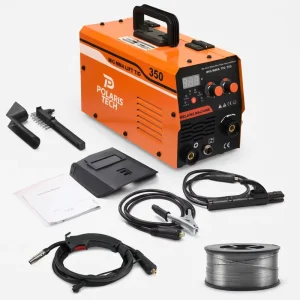 Gasless MIG 350A Three in One Kit Helmet Gloves Wires Inverter Welding Machines 110 and 220