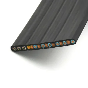H05VVH6-F 300/500V 20 Core Flat Flexible Copper Conductor PVC Insulated PVC Sheath Elevator Traveling Cable