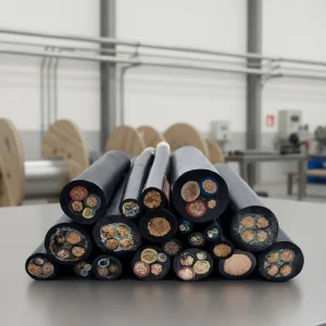 H07RN-F 10 Mm2 High Flexible Flat Rubber Submersible Pump Cable Pure Copper Core Waterproof Cable