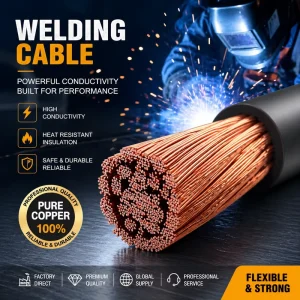 Heavy Duty Oil Resistant Heat Resistant JSH YH YC 25mm 35mm 70mm 95mm Flexible Copper Low Voltage Welding Cable Rubber PVC Insulated
