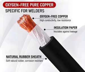 Heavy Duty YH Natural Rubber Sheathed Welding Cable Flexible Orange Black Pure Copper Welding Lead Wire