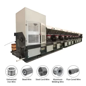 High Efficiency Straight Line Wire Drawing Machine for Wire Rod From 12mm to 0.6mm Fast Drawing Speed