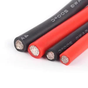 High Temperature Insulate Single Tinned Copper Silicone Electrical Cable 2 4 6 10 12 14 Awg Gauge Flexible Heating Silicone Wire