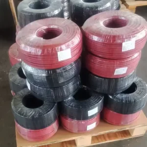 High Voltage DC 1500V Solar Cable 2.5/4/6mm2 Single Dual Core Photovoltaic Cable PVC Copper 100m