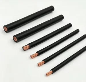 Huaqi Flexible 1 0 2 0 AWG 100% Copper Industrial Rubber Welding Cable With CPE Jacket 40 90℃ Working Temperature