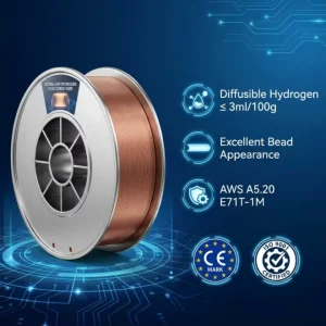 Industrial Grade 1.2mm 1.4mm 1.6mm Low Diffusion Hydrogen Flux Core Welding Wire for Carbon Steels