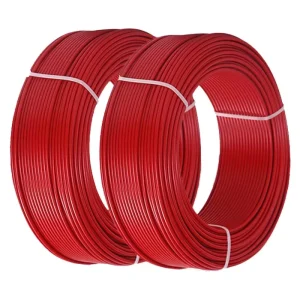 Inox 2 Gauge 2 AWG Black Red Pure Copper Welding Battery Cable Wire Car Inverter RV Solar Flexible Rubber Insulation Cutting