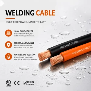 JSH YH YC 100m 25mm 35mm 50mm 70mm 95mm Flexible Copper Low Voltage Welding Cable Rubber PVC Insulated Rubber XLPE