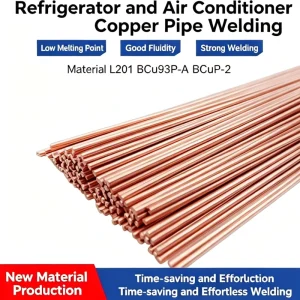 L201 BCuP 2 Copper Alloy Welding Wire AWS Standard OEM ODM Available Lead Free Flux High Tensile Strength For TIG