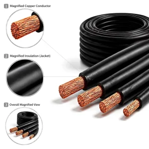 Low MOQ H01N2-D Welding Wire YH 16-95mm² Copper Rubber Flexible Flame Retardant Heat Resistant for Industrial Arc Welding