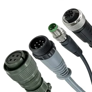M12 Aviation Plug Sensor Connection Wire Waterproof Connector 4-core 5-core 6-pin Male and Female Injection Molded with Wire