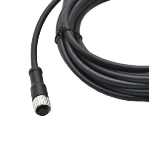 M12 Female Waterproof Connectors 8 Pin Wire Connectors with IP67 Industrial Copper Cable Connector with PVC Rubber Insulation