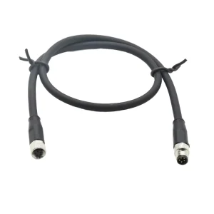 M8 Connector 5 Pin Industrial Electrical Automation Circular Welding Cable Male Female Plug PVC Waterproof Connector