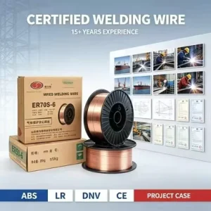Mig Welding Wire ER70S-6 1.2mm 15kg Copper Coated Carbon Steel SG2 AWS ISO 9001 Factory Container Load