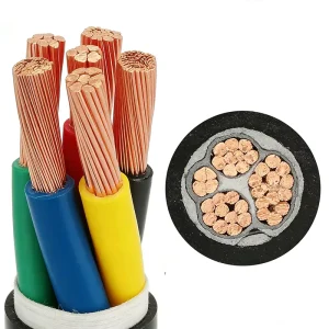 NH BV Copper Core Fire Resistant Wire PVC Insulated Electrical Cable For Safety Wiring