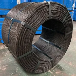 OEM Spring Prestressed Concrete Wire Strand 6MM 9MM 12MM High Strength Low Relaxation 1570MPa 1770MPa Plain Spiral Ribbed