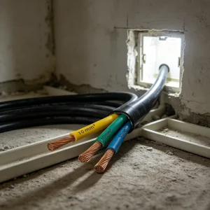 Oil Resistant 3 Core 10 Square Millimeter Copper Cable Suitable for Workshop Mechanical Equipment