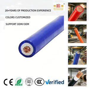 Oil Resistant Rubber Copper Welding Cable 50mm2 95mm2 Super Flexible Electric Welding Cable with CE Certification
