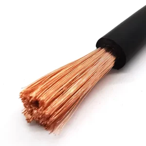Oil Resistant Rubber Insulated Welding Cable Heavy Duty Stranded Copper Conductor Industrial Welding Cable