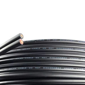 PV1 F Twin Core Photovoltaic Cable DC 1500V Outdoor Solar Installation Wire