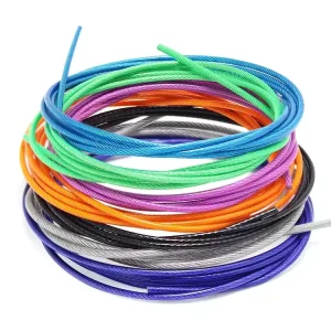 PVC Coated Multi Color 6×7+FC 7×7 Steel Wire Rope 3mm 4mm Electric Galvanized Steel Cable