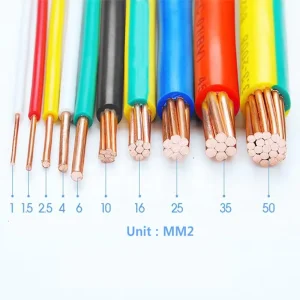 PVC House Wiring 1.5mm 4mm 6mm 10mm 16mm 25mm 35mm Electrical Cable and Wire 2.5mm Single Core Copper House Wire