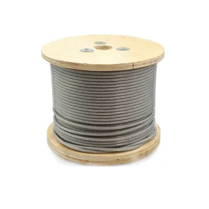 PVC Nylon Coating SS316L 1mm 1×19 Stainless Steel Black Steel 7*7 Wire Rope 6mm 12mm 7×19